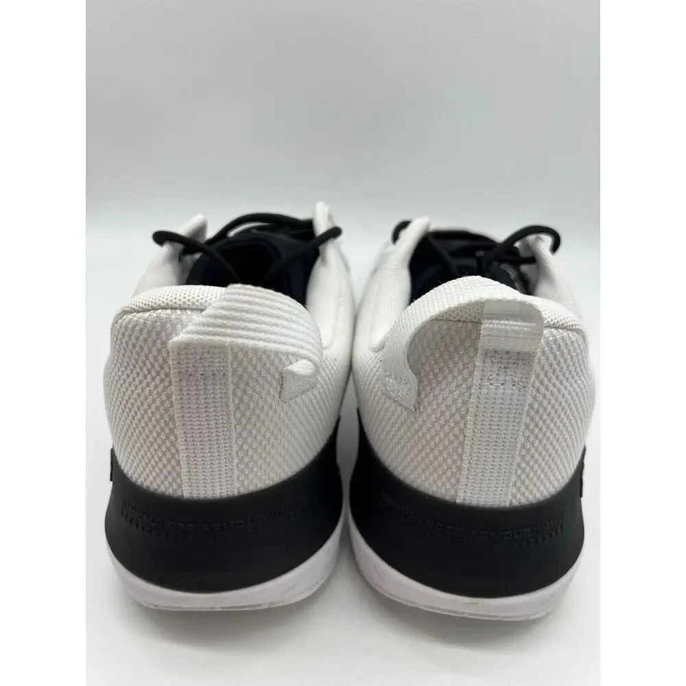 Under Armour TriBase Reign 5 Training Shoes White Black Size 12 NEW
